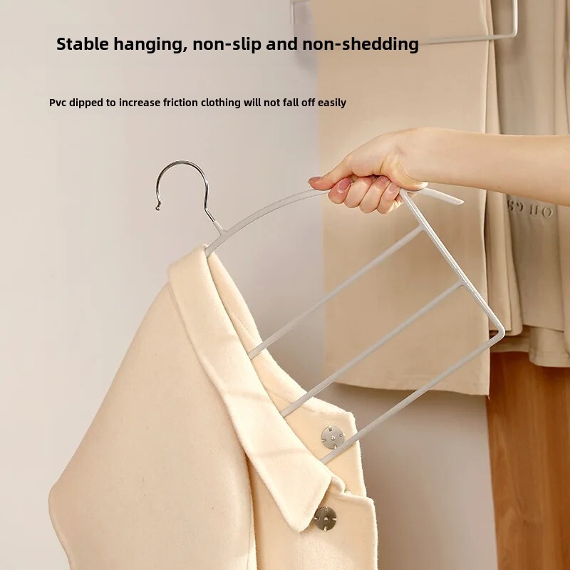 Fasola ράφι ρούχων για οικιακή χρήση Οργανωτή ντουλάπας δύο χρήσεων για ρούχα παντελόνια Ράφι αποθήκευσης πολλαπλών στρώσεων