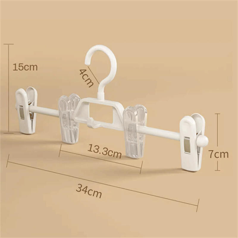 5 τμχ κρεμάστρα παντελονιών κρεμάστρα ρούχων Traceless Πολυλειτουργικό κλιπ παντελονιού για στέγνωμα στο σπίτι Αποθήκευση Ρυθμιζόμενη αντιολισθητική περιστροφή
