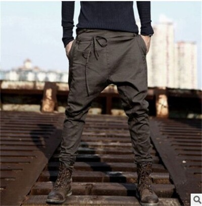 Europske i američke mlade sužene kratke hlače za muškarce, moderne s vezicama Široke i ležerne sužene hlače niskog struka