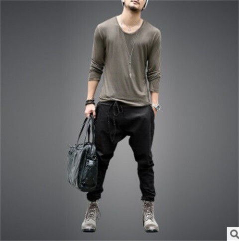 Europske i američke mlade sužene kratke hlače za muškarce, moderne s vezicama Široke i ležerne sužene hlače niskog struka