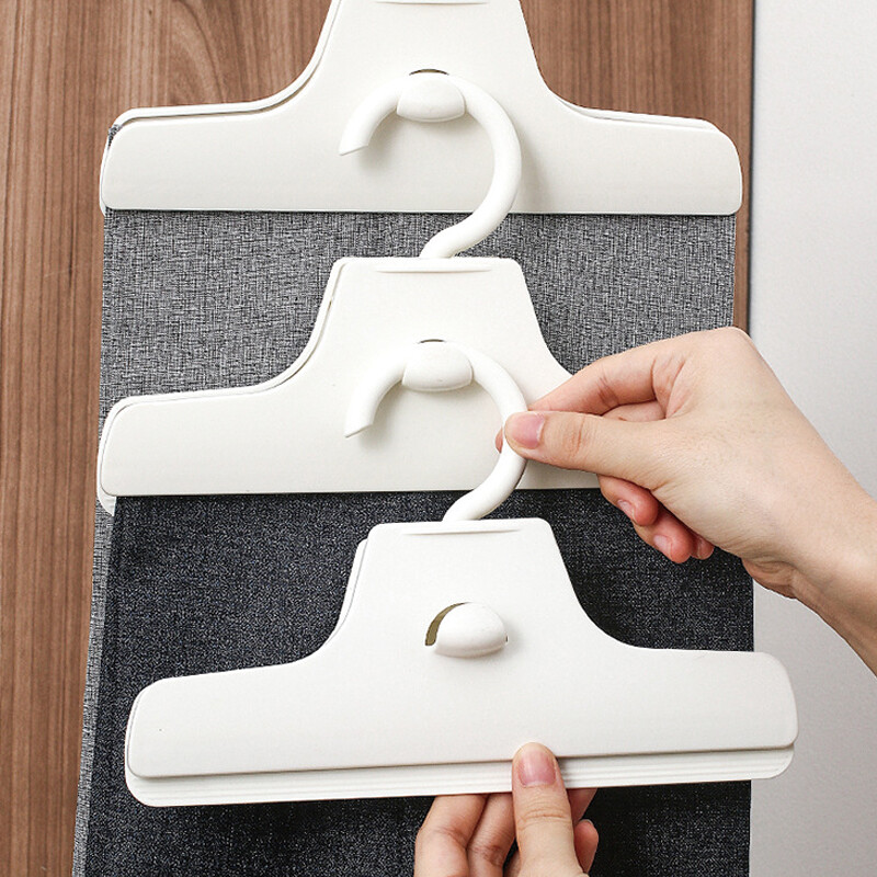 Szekrény nadrágcsipeszű öltöny, nagy kapcsos, összehajtásgátló kreatív nadrágtartó, 1 db