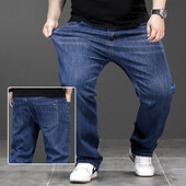 Υψηλής ποιότητας τζιν ανδρικό τζιν Oversized 6XL 7XL 8XL Business Casual Jeans για Ανδρική τάση Μόδα Μεγάλο Μέγεθος Straight Loose