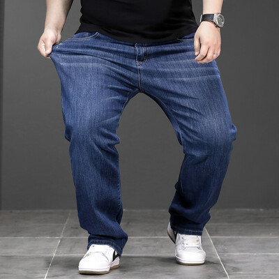 Υψηλής ποιότητας τζιν ανδρικό τζιν Oversized 6XL 7XL 8XL Business Casual Jeans για Ανδρική τάση Μόδα Μεγάλο Μέγεθος Straight Loose
