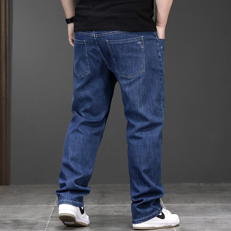 Υψηλής ποιότητας τζιν ανδρικό τζιν Oversized 6XL 7XL 8XL Business Casual Jeans για Ανδρική τάση Μόδα Μεγάλο Μέγεθος Straight Loose