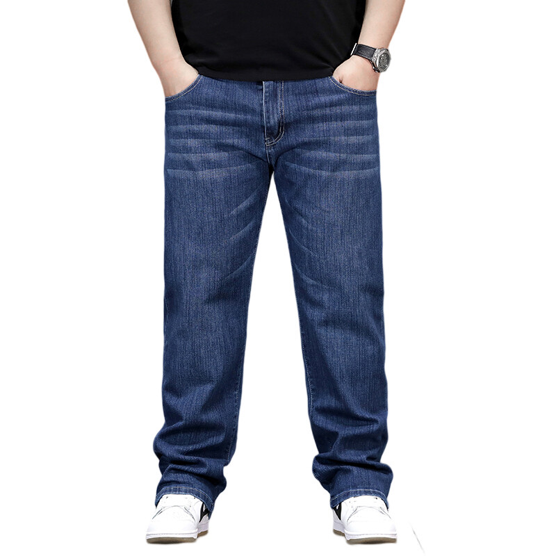 Υψηλής ποιότητας τζιν ανδρικό τζιν Oversized 6XL 7XL 8XL Business Casual Jeans για Ανδρική τάση Μόδα Μεγάλο Μέγεθος Straight Loose