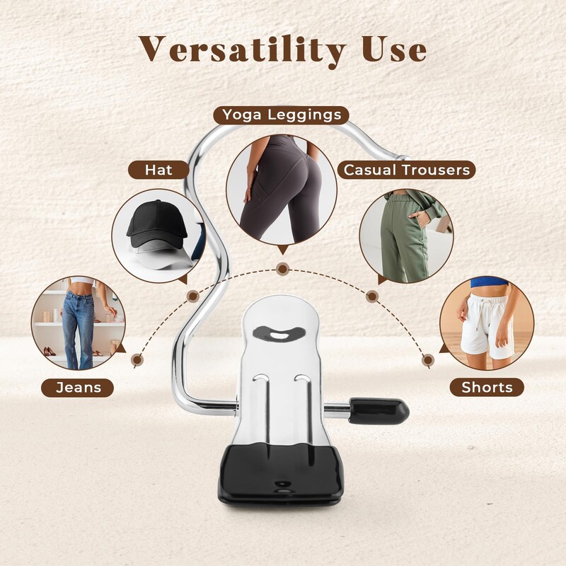 10 τμχ Κολάν οργάνωσης για ντουλάπα παντελόνι Κρεμάστρες Κρεμαστές κλιπ με λαστιχένια επένδυση Κρατάει κολάν Κρεμάστρα ντουλάπα Οργανωτή και αποθήκευση