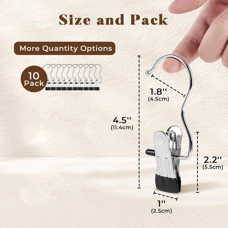 10 τμχ Κολάν οργάνωσης για ντουλάπα παντελόνι Κρεμάστρες Κρεμαστές κλιπ με λαστιχένια επένδυση Κρατάει κολάν Κρεμάστρα ντουλάπα Οργανωτή και αποθήκευση