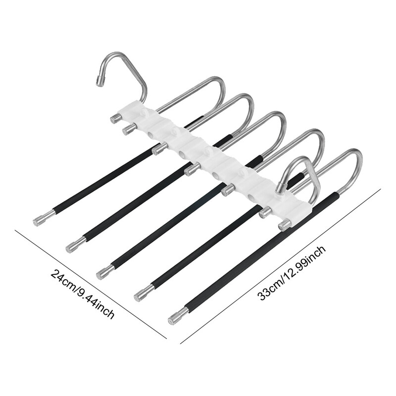 Κρεμάστρα παντελονιών Πολλαπλές στρώσεις Ράφι παντελονιών Εξοικονόμηση χώρου Κρεμάστρες ρούχων Πολυλειτουργικό ράφι οργάνωσης παντελονιού για γραβάτες με κολάν κασκόλ