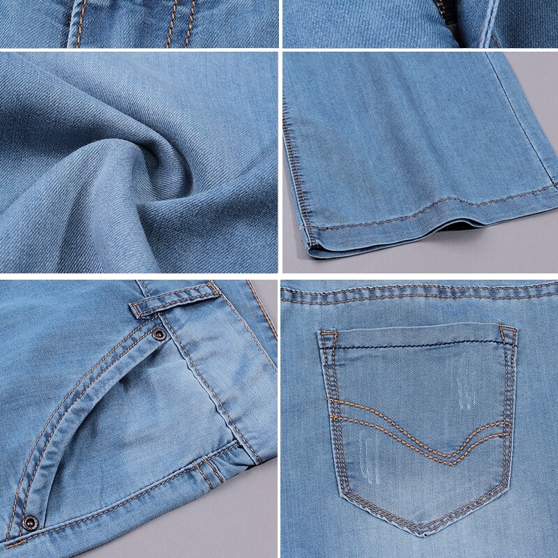 2022 Νέο ανδρικό φθινοπωρινό τζιν τζιν με φαρδύ πόδι, επαγγελματικό casual flare boot κομμένο παντελόνι Ανοιχτό μπλε παντελόνι