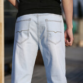 Άνοιξη καλοκαίρι 2022 λεπτό ίσιο φαρδύ ανοιχτό μπλε τζιν νεανικά ρούχα ανδρικό βαμβακερό τζιν τζιν μεγάλο μέγεθος 40 42 44