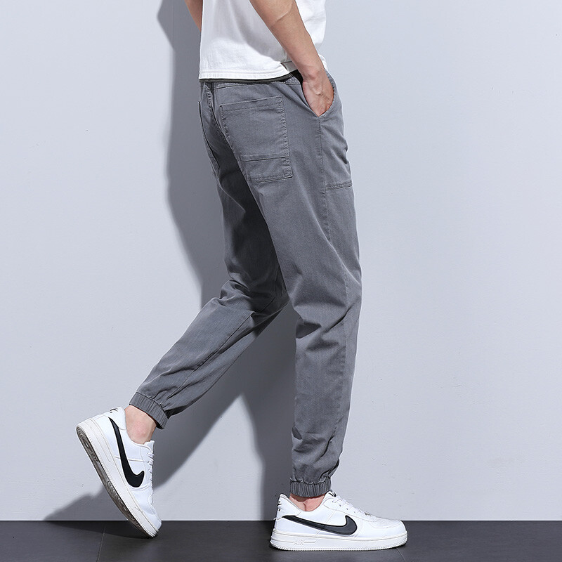 Ανοιξιάτικο Καλοκαίρι Ανδρικό τζιν Jogger Harem Παντελόνι Βαμβακερό παντελόνι με λουράκι στον αστράγαλο Loose στυλ Harajuku Beam πόδια Casual παντελόνι Hip Hop 4XL