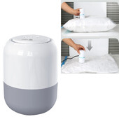 Συμπιεσμένη τσάντα Ηλεκτρική αντλία Ταξιδίου αντλία κενού σακούλας Mini Vacuum Sealer Μηχάνημα Εξοικονόμηση χώρου για ρούχα Φαγητό Travel Organizer