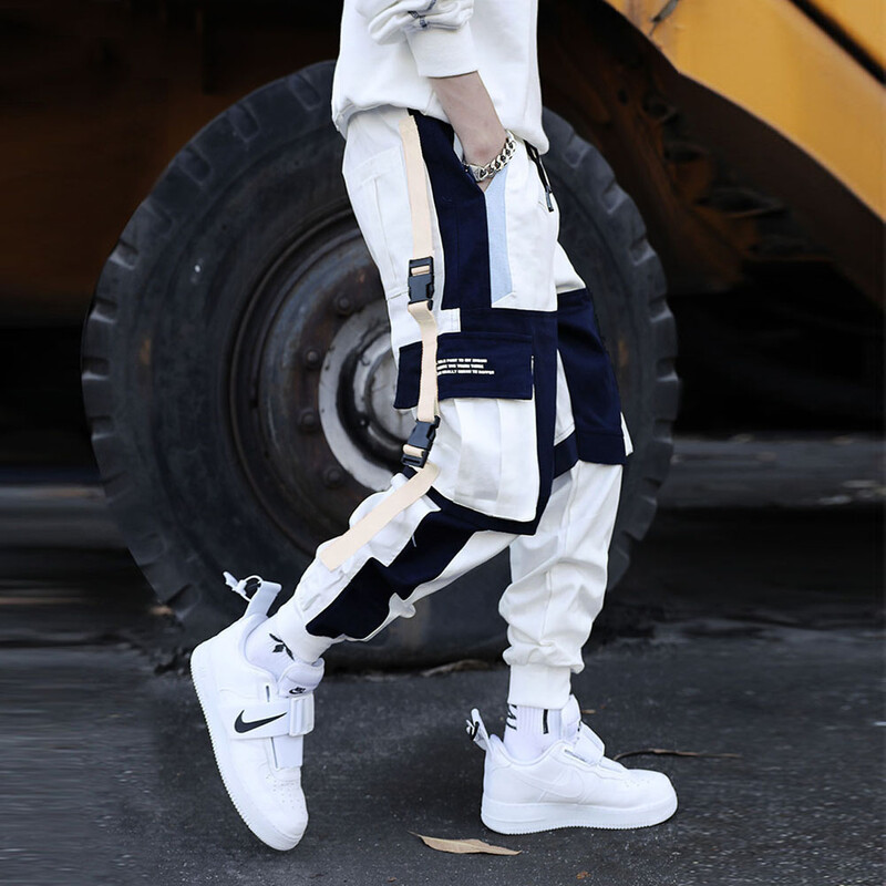 Jauni Streetwear Vīriešu Multi Kabatas Cargo Harem Bikses Hip Hop Ikdienas Vīriešu Sporta Bikses Skriešanas Bikses Modes Harajuku Vīriešu Bikses