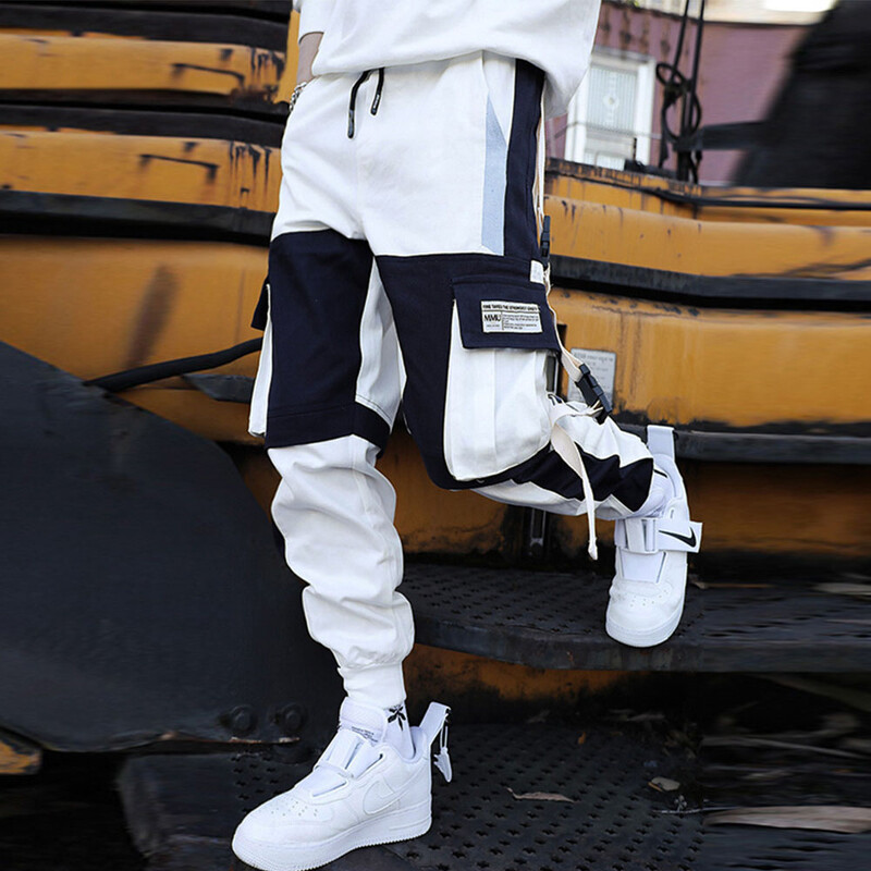 Jauni Streetwear Vīriešu Multi Kabatas Cargo Harem Bikses Hip Hop Ikdienas Vīriešu Sporta Bikses Skriešanas Bikses Modes Harajuku Vīriešu Bikses