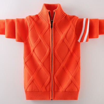 Zimski dječji pulover Održava toplinu Nova pamučna odjeća Kardigan džemper Odjeća za dječake Dječji pleteni džemper kaput