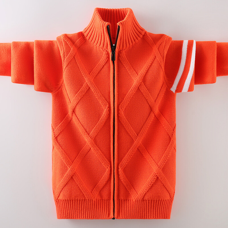 Zimski dječji pulover Održava toplinu Nova pamučna odjeća Kardigan džemper Odjeća za dječake Dječji pleteni džemper kaput