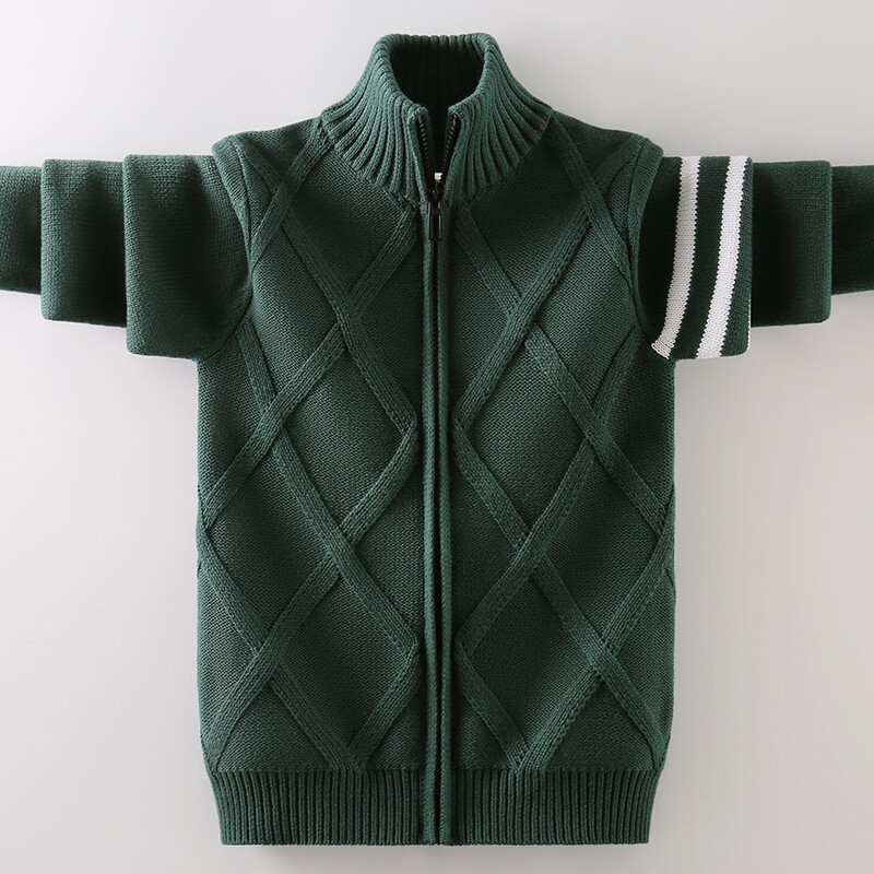 Zimski dječji pulover Održava toplinu Nova pamučna odjeća Kardigan džemper Odjeća za dječake Dječji pleteni džemper kaput