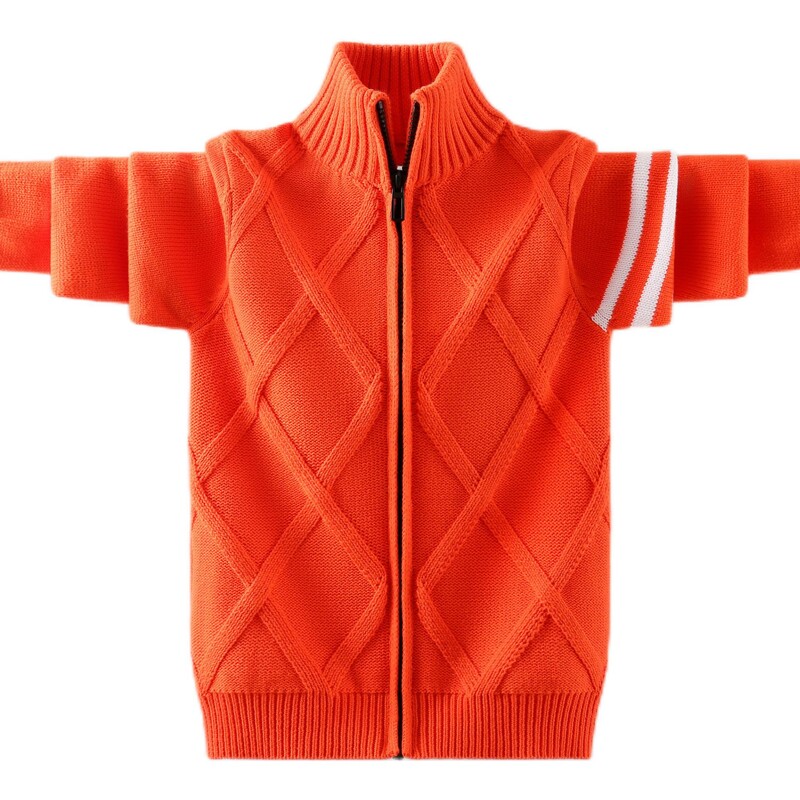 Zimski dječji pulover Održava toplinu Nova pamučna odjeća Kardigan džemper Odjeća za dječake Dječji pleteni džemper kaput