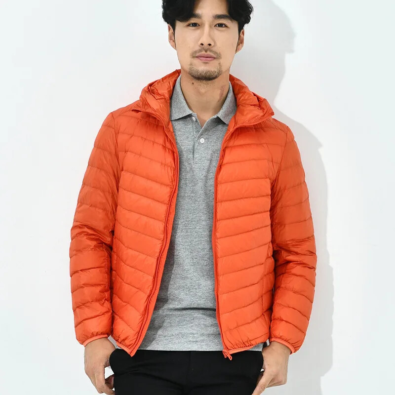 Duck Down Jacket Muškarci s kapuljačom, kratka labava prevelika majica s kapuljačom Ultra lagane bijele pačje puh jakne Warm Duck Outwear Hoodies Veleprodaja