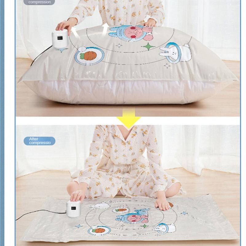 Gaisa sūknis Vakuuma elektriskais sūknis Kompresijas maiss Elektriskais sūknis Universāls gaisa nosūcējs Viedais uzglabāšanas maiss Apģērbu segas kompresors