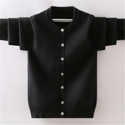 Bērnu džemperis meitenēm rudens ziemas bērniem trikotāžas virsdrēbes mētelis pusaudžiem zēniem 4 6 8 10 12 14 gadu jaka jaka A5498