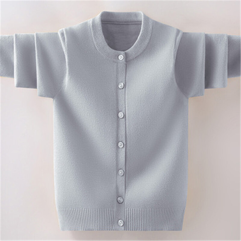 Bērnu džemperis meitenēm rudens ziemas bērniem trikotāžas virsdrēbes mētelis pusaudžiem zēniem 4 6 8 10 12 14 gadu jaka jaka A5498