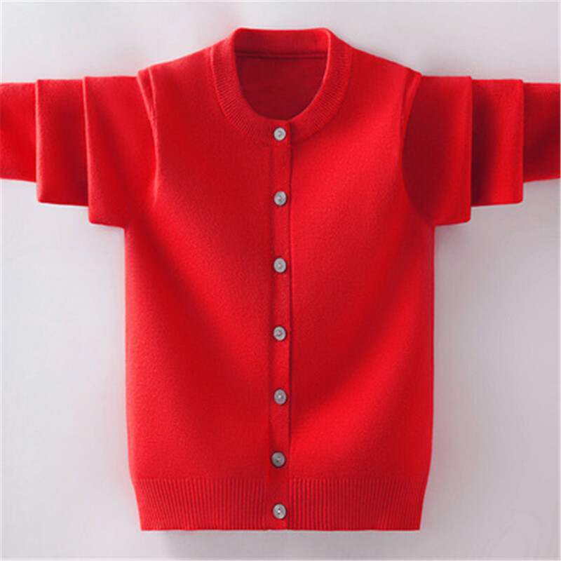 Bērnu džemperis meitenēm rudens ziemas bērniem trikotāžas virsdrēbes mētelis pusaudžiem zēniem 4 6 8 10 12 14 gadu jaka jaka A5498