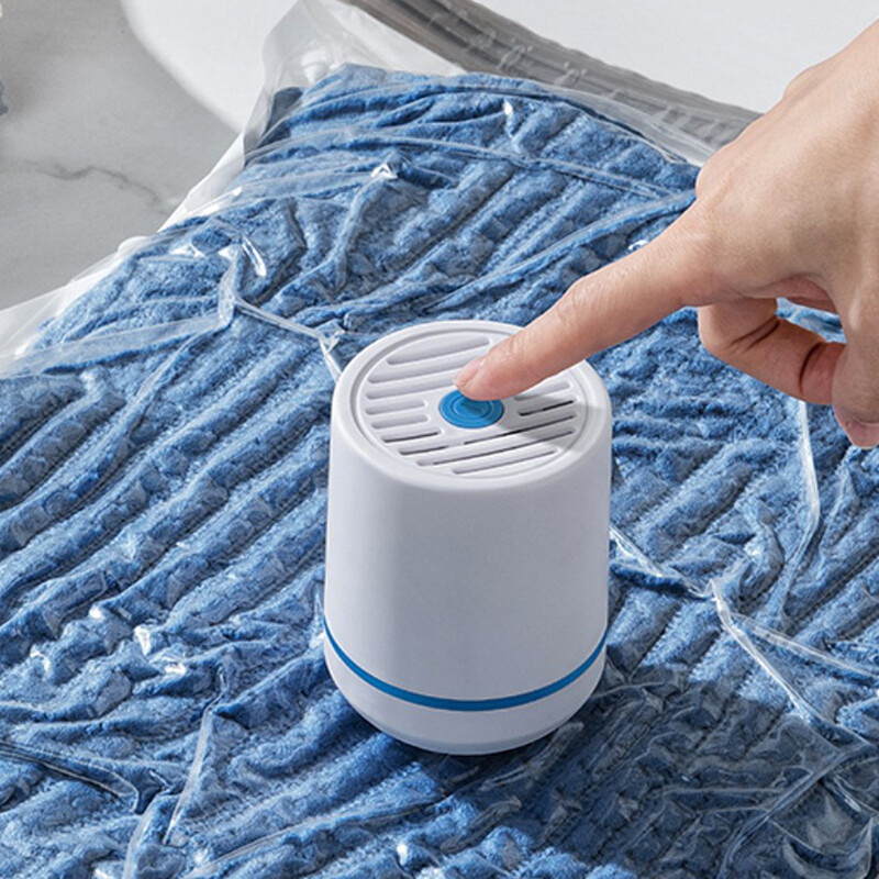 Pompă electrică de aer 220 V Mini mașină portabilă de sigilare în vid Pompă electrică de compresie cu vid pentru îmbrăcăminte, perne, pilote