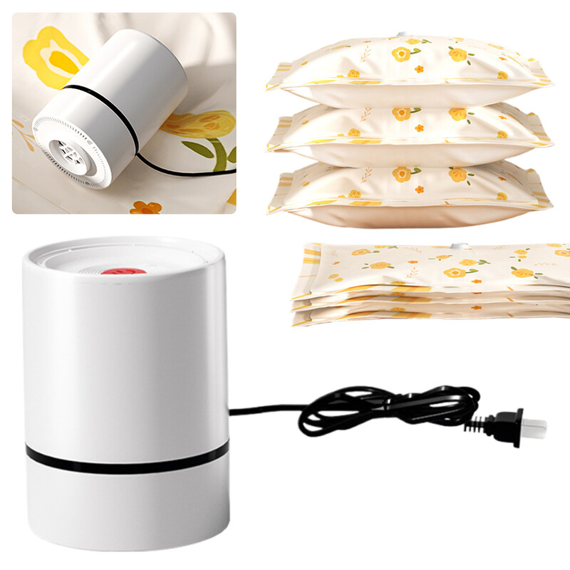 Ηλεκτρική αντλία συμπιεσμένης σακούλας Universal Vacuum Bag Electric Pump Τσάντα αποθήκευσης ρούχων Ηλεκτρική αντλία αέρα για ρούχα Οργανωτής τροφίμων