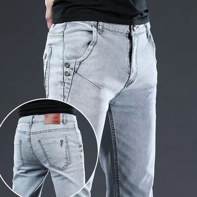 Ανδρικά τζιν Ανοιξιάτικα και Φθινοπωρινά Νέα Ανδρικά Stretch Casual Jeans Slim Fit Pencil Pants Ανδρικά Skinny Jeans Ανδρικά τζιν παντελόνια