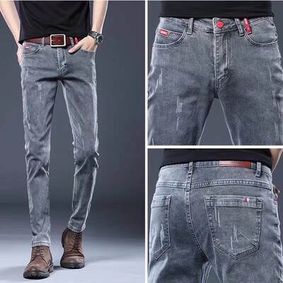 Ανδρικά τζιν Ανοιξιάτικα και Φθινοπωρινά Νέα Ανδρικά Stretch Casual Jeans Slim Fit Pencil Pants Ανδρικά Skinny Jeans Ανδρικά τζιν παντελόνια