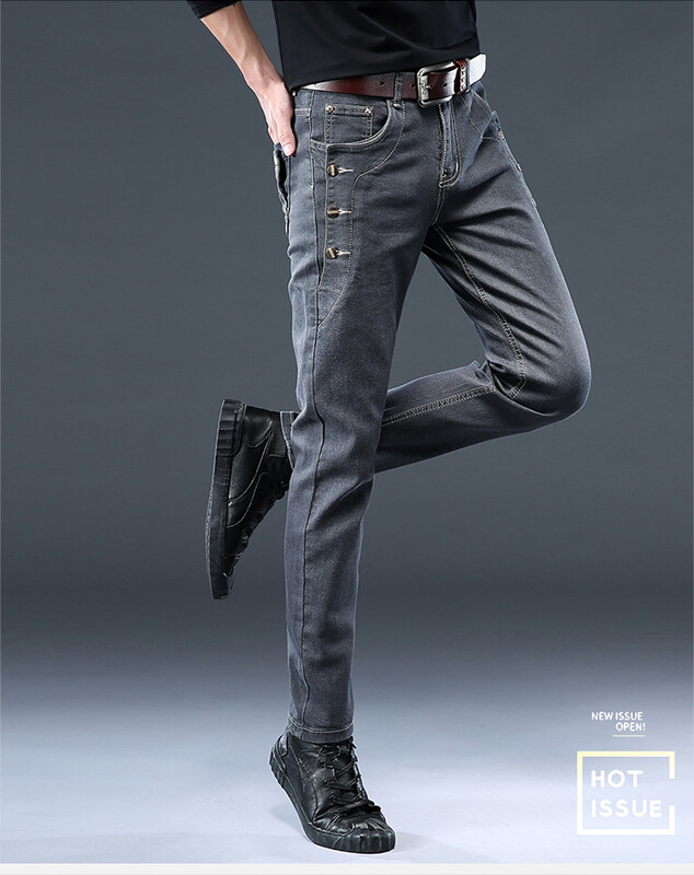 Ανδρικά τζιν Ανοιξιάτικα και Φθινοπωρινά Νέα Ανδρικά Stretch Casual Jeans Slim Fit Pencil Pants Ανδρικά Skinny Jeans Ανδρικά τζιν παντελόνια