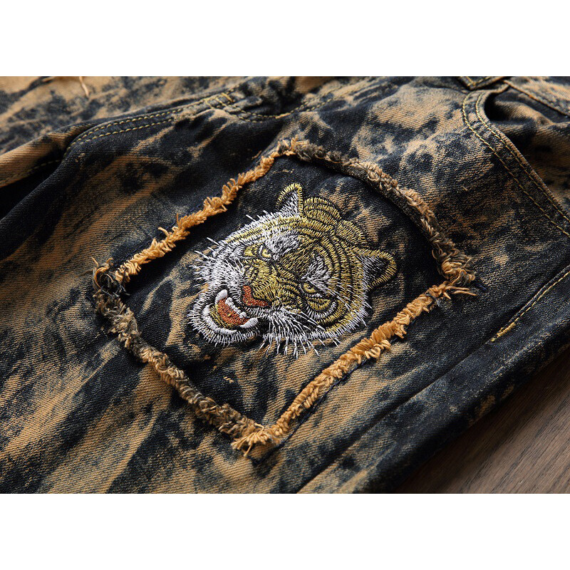 Augstas kvalitātes zīmolu Vīriešu džinsi Jauna mode Ikdienišķa Biznesa Vintage Style Iela Vīrietis Denin Bikses Hip Hop Jaunatnes Cargo Bikses Liela izmēra