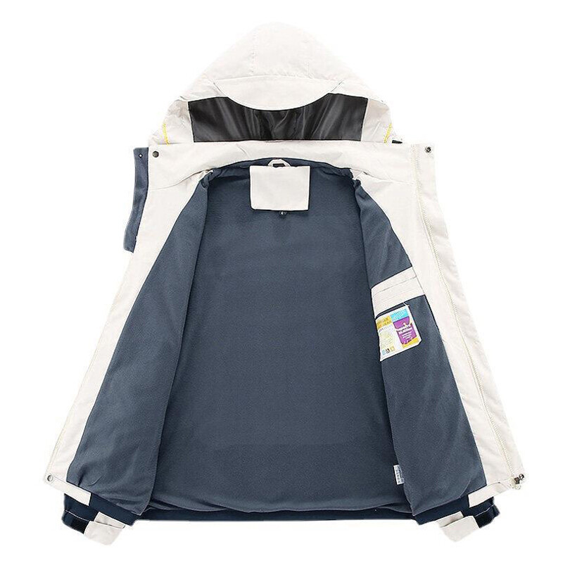 DIMUSI Jachetă de schi impermeabilă pentru bărbați de munte Jachetă de ploaie rezistentă la vânt, primăvară, toamnă, în aer liber, jachetă de schi cu glugă caldă, îmbrăcăminte 5XL