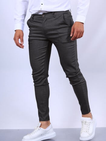 Нови мъжки панталони за джогинг Skinny Soft Stretch Business Pencil Pants Slim Fit Casual Pants Mid Waist London Fashion Calças De Homem