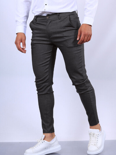 Pantaloni de jogger pentru bărbați noi, skinny, moale, elastici, de afaceri, pantaloni tip creion, pantaloni slim fit, ocazional, cu talie mijlocie, la moda londoneze.