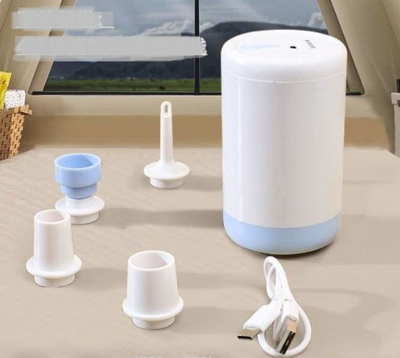 Φορητή αντλία αέρα για φουσκωτά/ξεφουσκωτά, μπαταρία 1500 mAh με φόρτιση, αντλία στρώματος αέρα για δαχτυλίδι κολύμβησης, σακούλες κενού