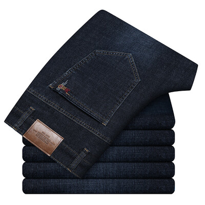 Φθινόπωρο 2024 Νέο Stretch βαμβακερό ανδρικό επαγγελματικό τζιν κλασικό στυλ Σκούρο μπλε τζιν παντελόνι Ανδρικό παντελόνι μάρκας