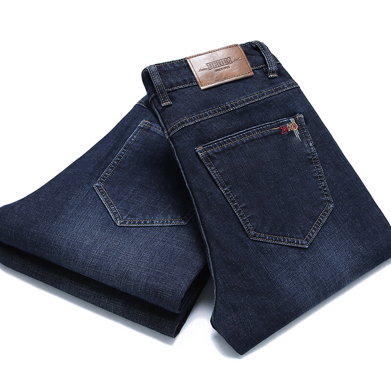 Φθινόπωρο 2024 Νέο Stretch βαμβακερό ανδρικό επαγγελματικό τζιν κλασικό στυλ Σκούρο μπλε τζιν παντελόνι Ανδρικό παντελόνι μάρκας