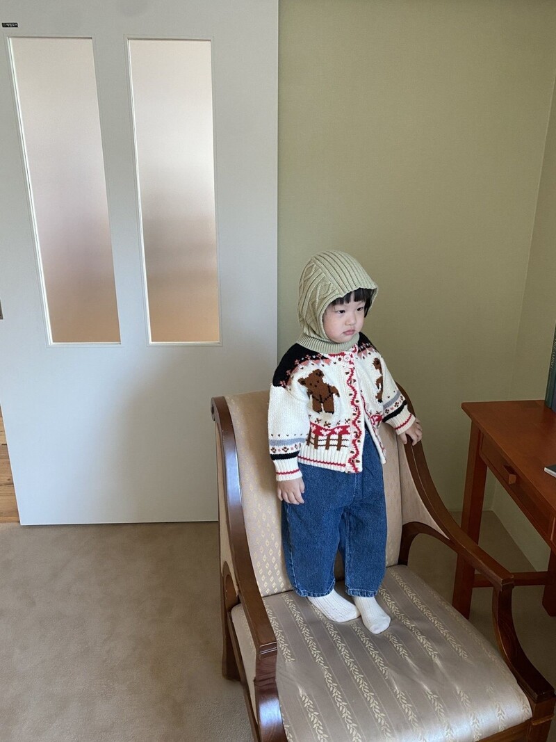 Îmbrăcăminte pentru copii de toamnă, băiat, fată, tricotat, ursuleț, pulover, cardigan, modă, pulovere din bumbac, pentru copii, calduri, ocazional, haine.