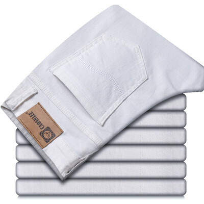 2023 Νέο Ανδρικό Χακί Τζιν Κλασικό Στιλ Επαγγελματικής Μόδας Μονόχρωμο Stretch ίσιο τζιν παντελόνι Αντρικό παντελόνι μάρκας