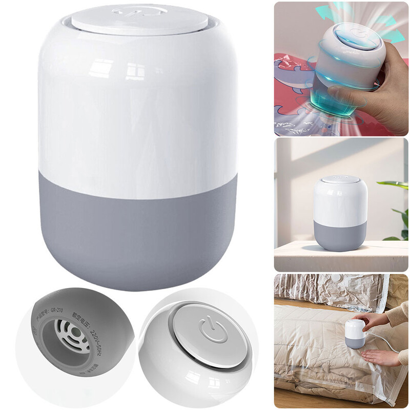 Pompă electrică de aer pentru saci de depozitare în vid Sac comprimat Pompă electrică Pompă de vid portabilă pentru diverse pungi de sigilare în vid