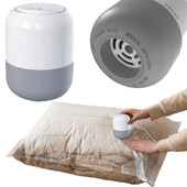 Pungă comprimată Pompă electrică Economisitor de spațiu Mini mașină de sigilare în vid Pompă de vid portabilă pentru diverse pungi de sigilare în vid