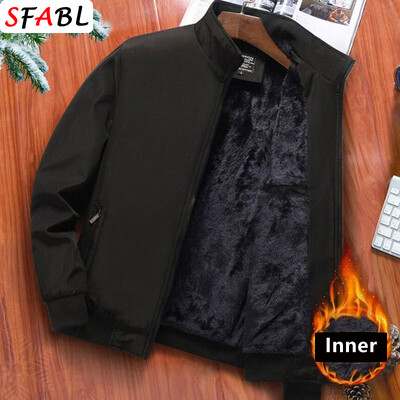 7XL 8XL Jachetă termică caldă de lux pentru bărbați Jachetă de iarnă pentru bărbați ocazional de afaceri Căptușeală groasă Parka antivânt Mantocă de iarnă pentru bărbați 5XL