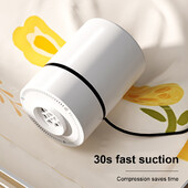 Sac comprimat Pompă electrică Economisitor de spațiu Sacul de compresie cu vid Pompă Pungă de depozitare a hainelor Pompă electrică de aer pentru uz casnic