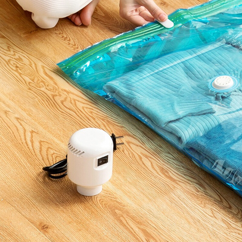 55 W jaudīgs vakuumsūknis, elektriskais gaisa sūknis, vakuuma hermētisks kompresijas maisiņš drēbju glabāšanas maisiem, elektriskā blīvēšanas iekārta