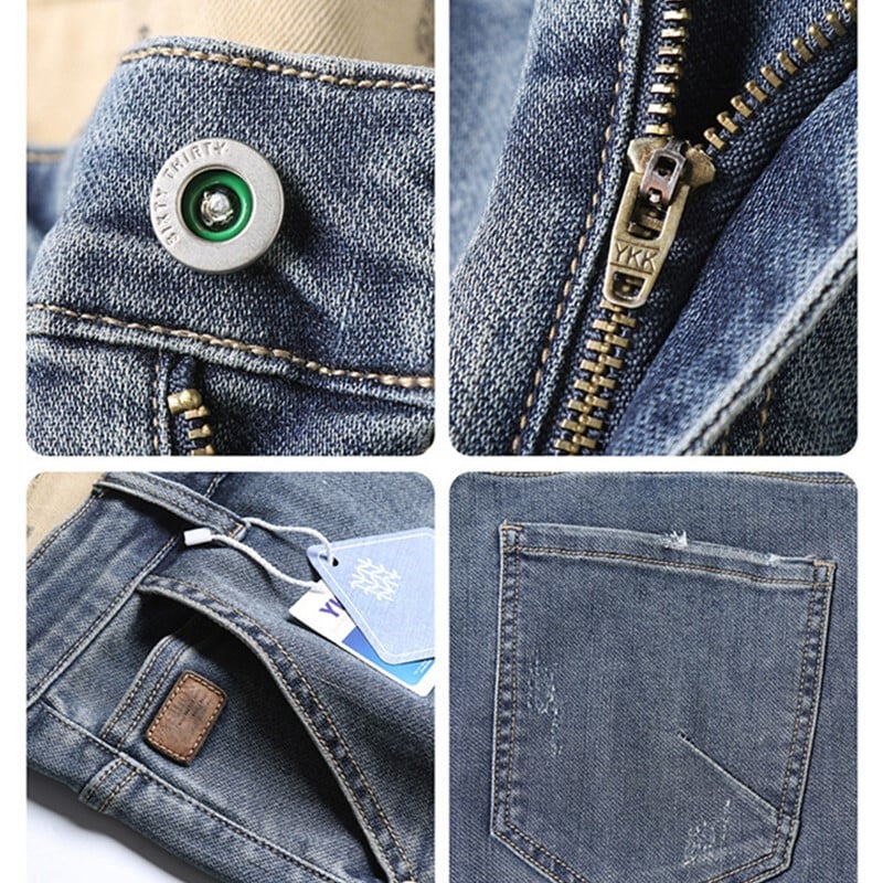 Μήκος μέχρι τον αστράγαλο Τζιν Μολύβι Παντελόνι Άντρας Χαρέμ Άνοιξη Φθινόπωρο Μόδα Plus Μέγεθος 42 44 46 Taglia Grande Τζιν καουμπόικο ελαστικό παντελόνι