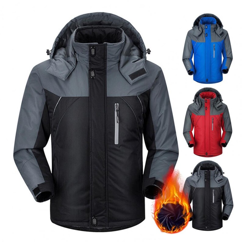 Zimska parka muška zaštita od vjetra Plus debela topla krznena jakna otporna na vjetar Muške vojne anorak jakne s kapuljačom Muške zimske jakne