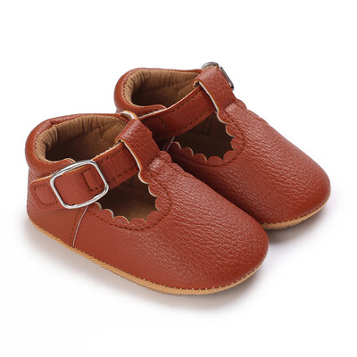 Pantofi pentru nou-născut Bebeluși Fete Classic Love Heart Talpă din cauciuc Anti-alunecare PU Pantofi de rochie First Walker Toddler Patuț