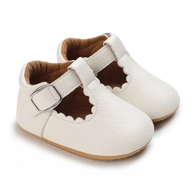 Pantofi pentru nou-născut Bebeluși Fete Classic Love Heart Talpă din cauciuc Anti-alunecare PU Pantofi de rochie First Walker Toddler Patuț